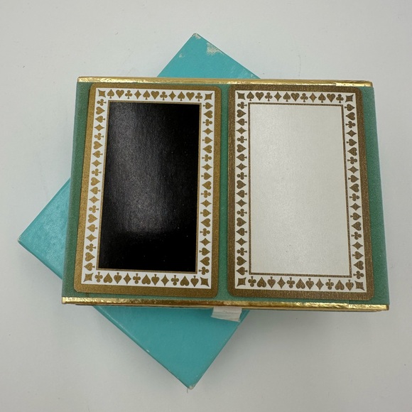 Vintage Tiffany & Co Playing Card Set in Velvet  Box - Picture 2 of 8